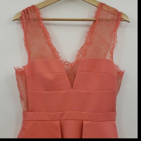 BCBGMAXZRIA pink peplum dress - Picture 9 of 10